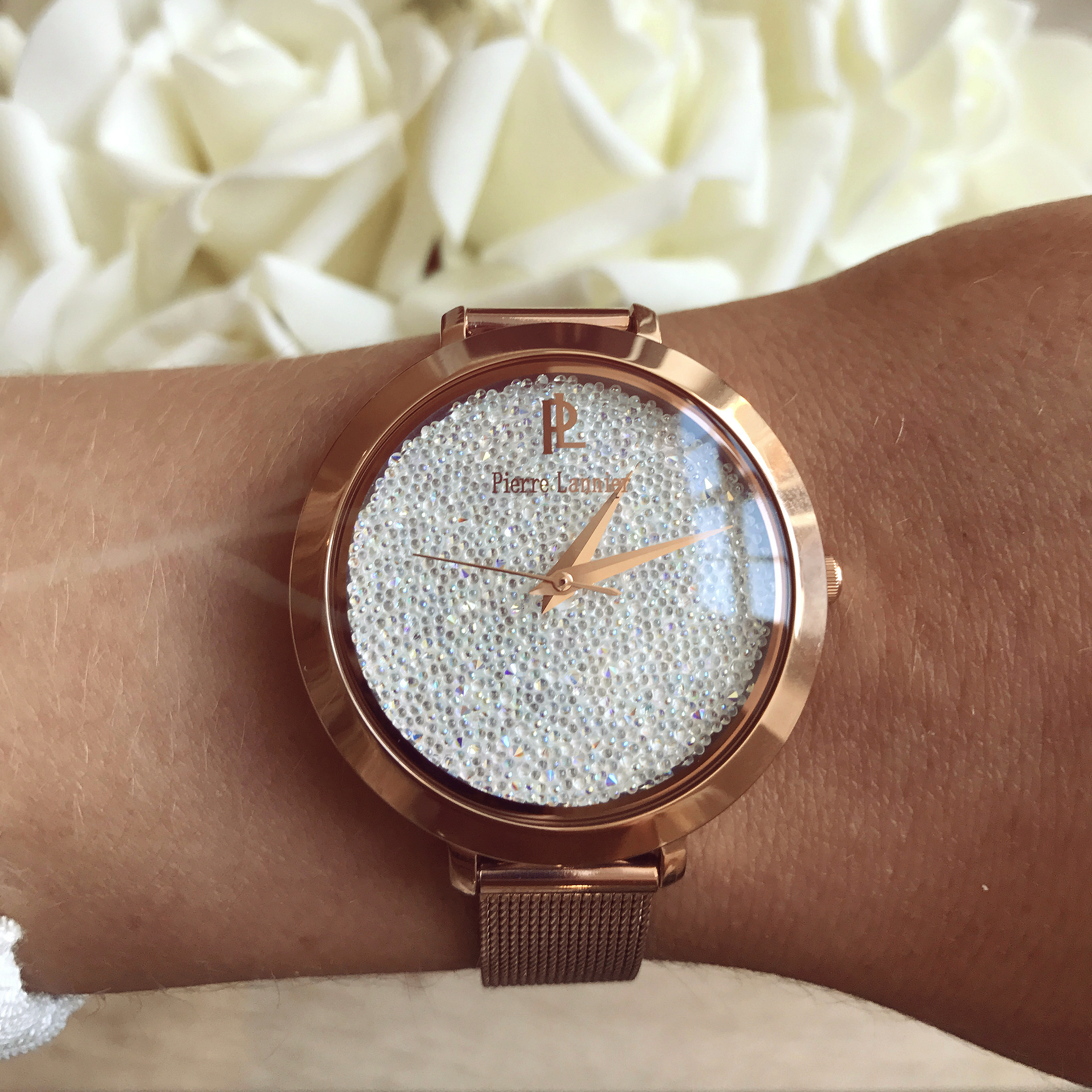 Pierre Lannier Montre Cristal rose gold swarovski BonjourBlondie