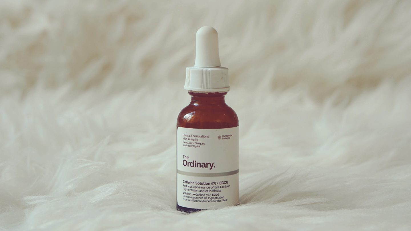 Cosmétiques The Ordinary avis cafeine
