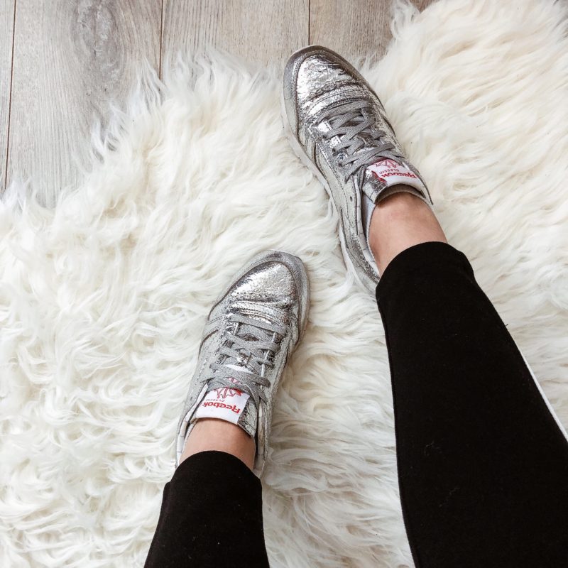 Classic Reebok Silver Shoes